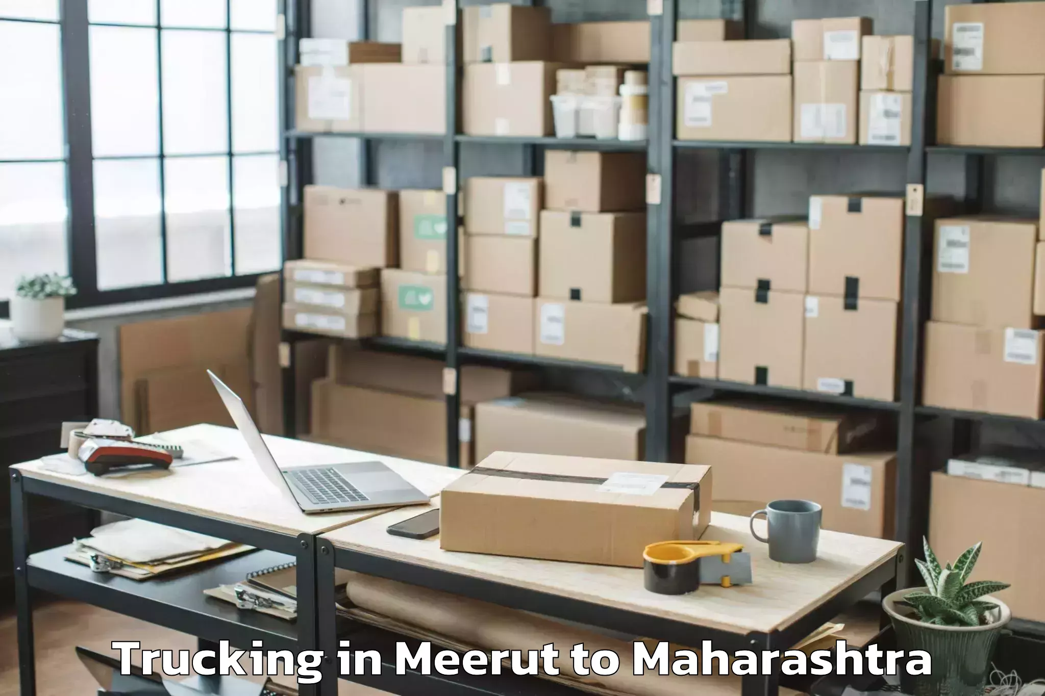 Book Meerut to Barshi Trucking Online